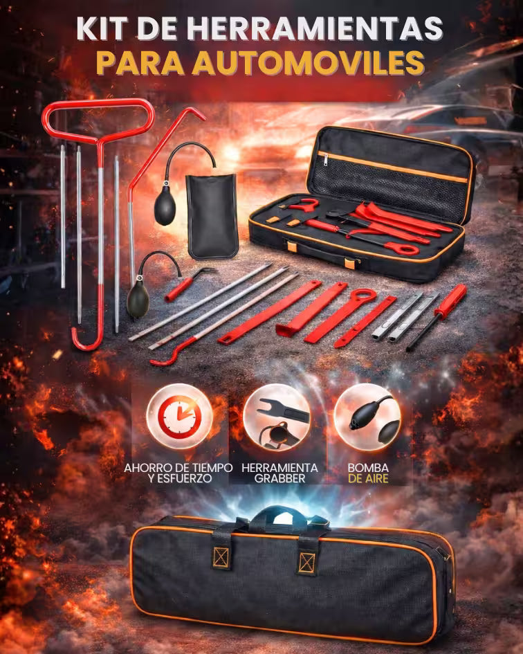 RescueKit® - Kit de Emergencia para Carro - Apertura de Puertas