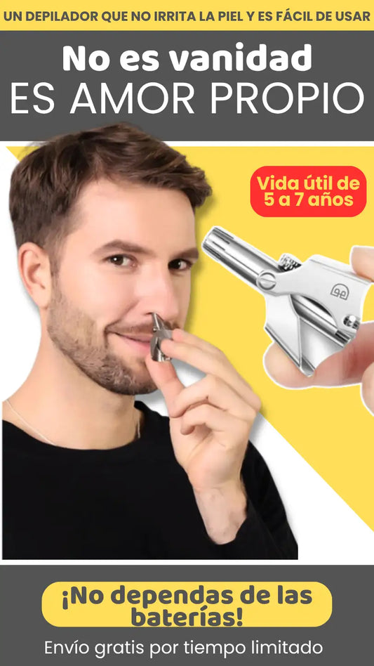TrimPro™ - Depilador Manual de Vello Nasal + Estuche y Escobilla Gratis