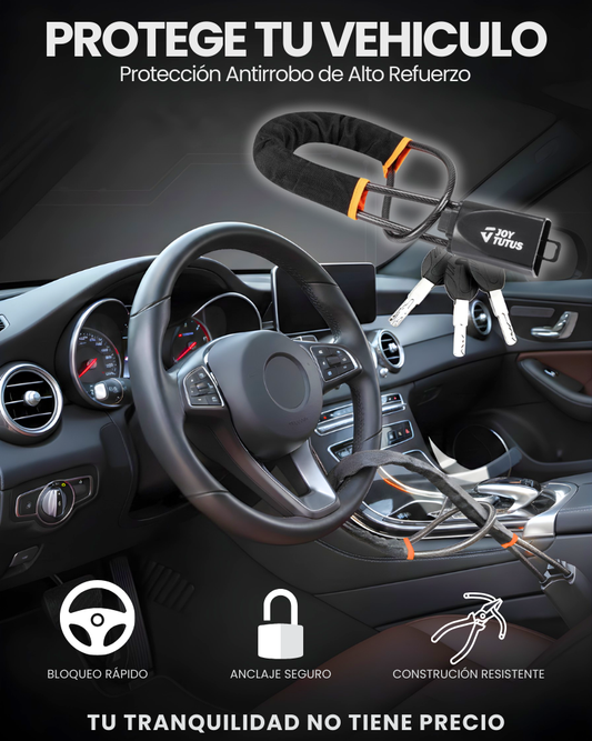 JoyTutus® - Candado Antirrobo para Carro con Llave de Seguridad