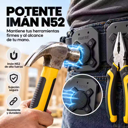 Seese -   Soporte Magnético para Herramientas con Clip para Cinturón X1 Und