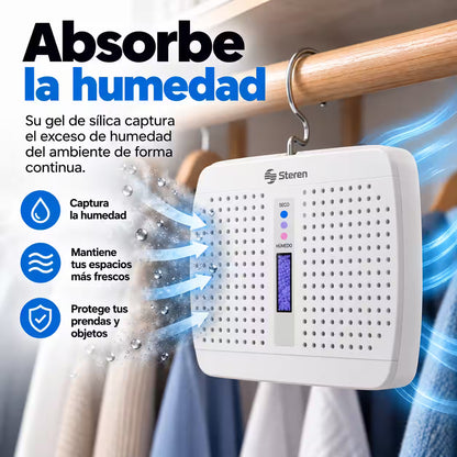 Steren® - Deshumidificador Electrónico de Gel de Sílica Recargable