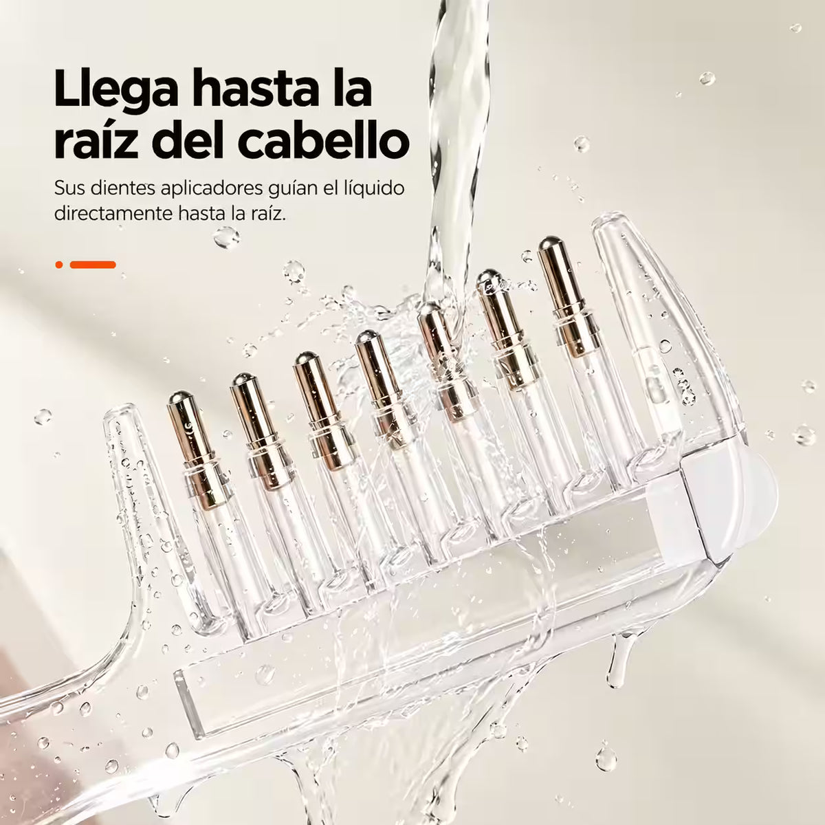 HairDrop® - Peine Aplicador de Aceites y Sérums para Cuero Cabelludo
