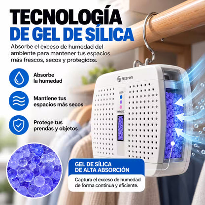 Steren® - Deshumidificador Electrónico de Gel de Sílica Recargable