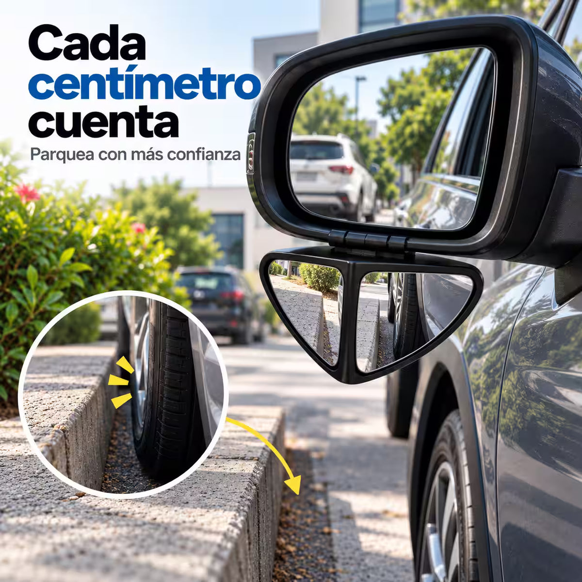 ClearDrive® - Espejo de Punto Ciego Giratorio 360° x2 Und