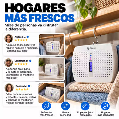 Steren® - Deshumidificador Electrónico de Gel de Sílica Recargable