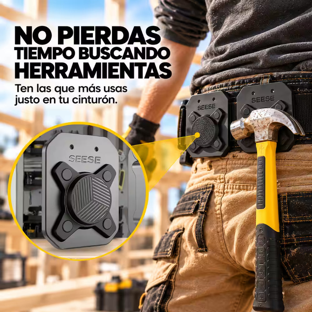 Seese -   Soporte Magnético para Herramientas con Clip para Cinturón X1 Und
