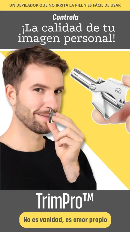 TrimPro™ - Depilador Manual de Vello Nasal + Estuche y Escobilla Gratis
