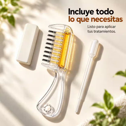 HairDrop® - Peine Aplicador de Aceites y Sérums para Cuero Cabelludo